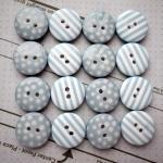 20x 12mm Duck Egg Spot & S..